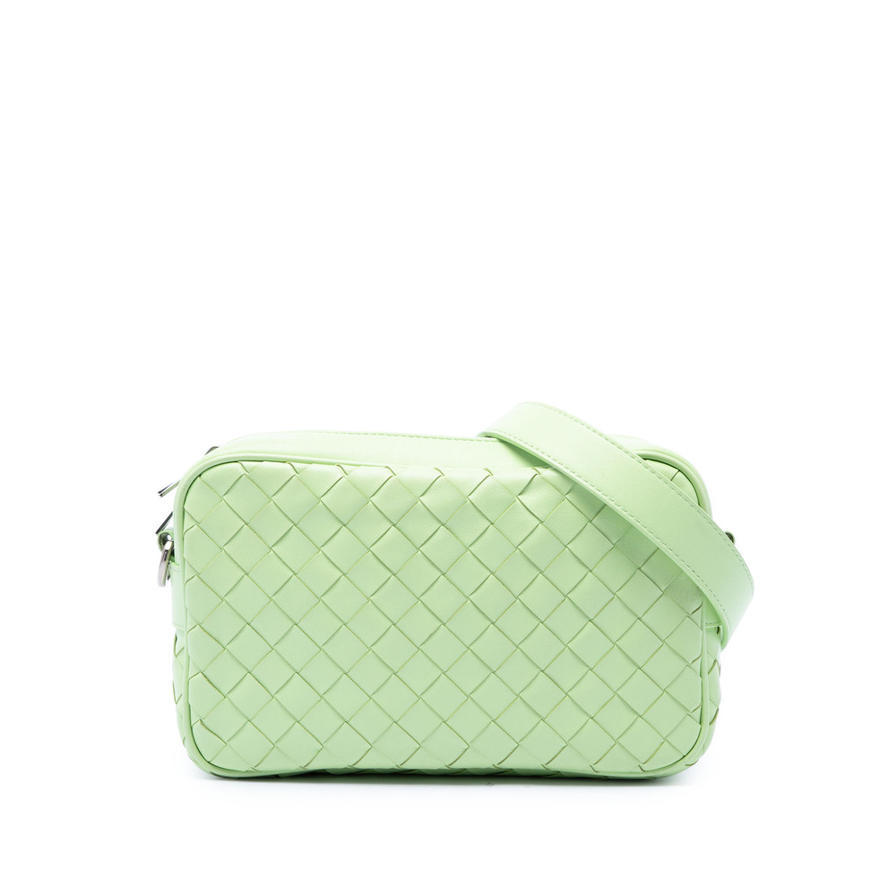 Pre-Loved Bottega Veneta Small Calfskin Intrecciato Camera Bag